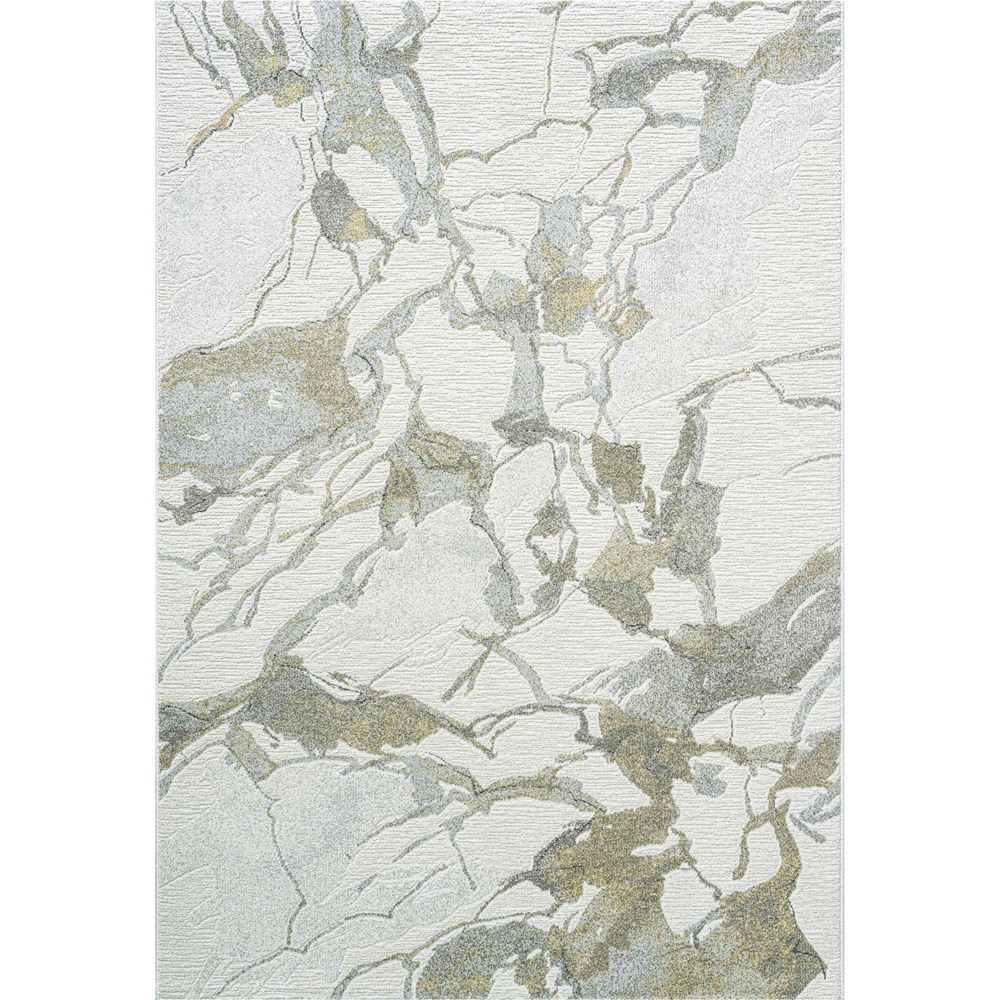 Milano 46014 6191 Abstract Marble Rugs in Grey